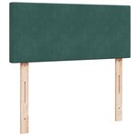 vidaXL Sommier à lattes de lit avec matelas vert foncé 120x190 cm
