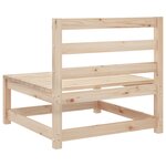 vidaXL Salon de jardin 4 Pièces bois massif de pin
