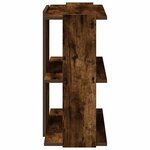 vidaXL Bibliothèque 3 niveaux chêne fumé 60x30x60 cm bois d'ingénierie