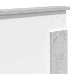 vidaXL Tête de lit Gris béton 135 cm Bois d'ingénierie