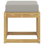 vidaXL Banc de Jardin Bois d'Acacia Massif Blanc