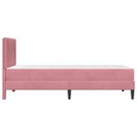 vidaXL Cadre de lit avec matelas Rose 90 x 200 cm Velours