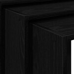 vidaXL Tables gigognes 3 Pièces noir bois d'ingénierie