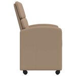 vidaXL Chaises de Salle à Manger avec Roues 2 Pièces Cappuccino