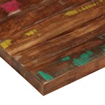 vidaXL Dessus de table 80x80x3 8 cm carré bois massif de récupération