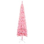vidaXL Arbre de Noël mince rose 180 cm