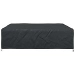 vidaXL Housse pour mobilier d'extérieur Noir 260 x 260 x 70 cm 600D