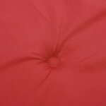 vidaXL Coussins de chaise de jardin lot de 2 rouge 50x50x4 cm