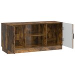 vidaXL Meuble TV 102 x 34 5 x 47 cm Chêne fumé Bois d'ingénierie