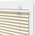 vidaXL Store plissé crème 100x100 cm largeur du tissu 99 4cm polyester