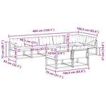 vidaXL Ensemble de canapés d'extérieur 8 pc Gris Naturel et Clair