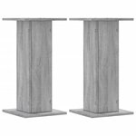 vidaXL Supports pour plantes 2 Pièces sonoma gris bois d'ingénierie