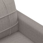 vidaXL Ensemble de canapés 3 Pièces avec coussins taupe tissu