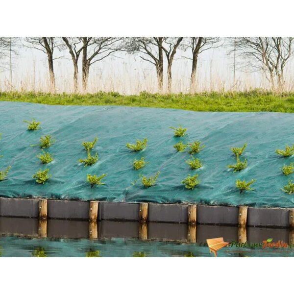 Nature Couverture de sol contre les mauvaises herbes 2 1x25 m Vert