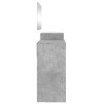 vidaXL Ensemble de coiffeuse 3 Pièces gris béton bois d'ingénierie