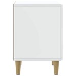 vidaXL Cabinet de chevet Blanc 43 x 34 5 x 50 cm Bois d'ingénierie