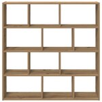 vidaXL Étagère cube murale 12 compartiments chêne artisanal