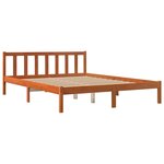 vidaXL Cadre de lit sans matelas cire marron 150x200cm bois pin massif