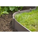 Nature Chevilles d'ancrage de jardin 10 Pièces Taupe