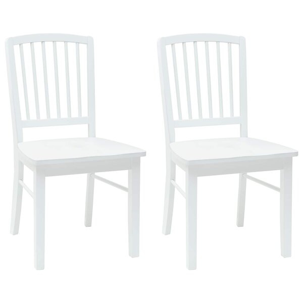 vidaXL Chaises de salle à manger 2 Pièces Blanc 50 x 52 5 x 91 cm