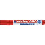Marqueur pour Tableaux Blancs 660 Rouge Pointe Ronde 1 5-3 mm EDDING