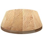 vidaXL Dessus de table 140x60x4 cm bois de chêne massif ovale