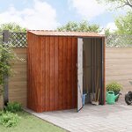 vidaXL Cabanons de jardin Marron 203 5 x 73 x 200 cm Métал