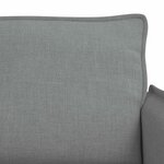 vidaXL Canapé 2 Pièces Gris clair 136 x 82 x 85 cm tissu