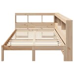vidaXL Lit bibliothèque sans matelas 120x190 cm bois de pin massif