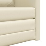 vidaXL Canapé-Lit 60cm Crème Simili cuir