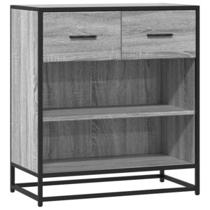vidaXL Buffet sonoma gris 68x35x76 cm bois d'ingénierie