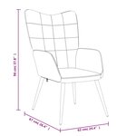 vidaXL Chaise de relaxation Bleu Tissu