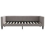 vidaXL Lit de repos sans matelas taupe 90x200 cm tissu