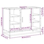 vidaXL Armoire lavabo de salle de bain chêne marron bois d'ingénierie