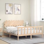 vidaXL Cadre de lit sans matelas 160x200 cm bois massif de pin