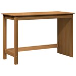 vidaXL Bureau Marron miel 112 x 50 x 75 cm Bois de Pin Massif
