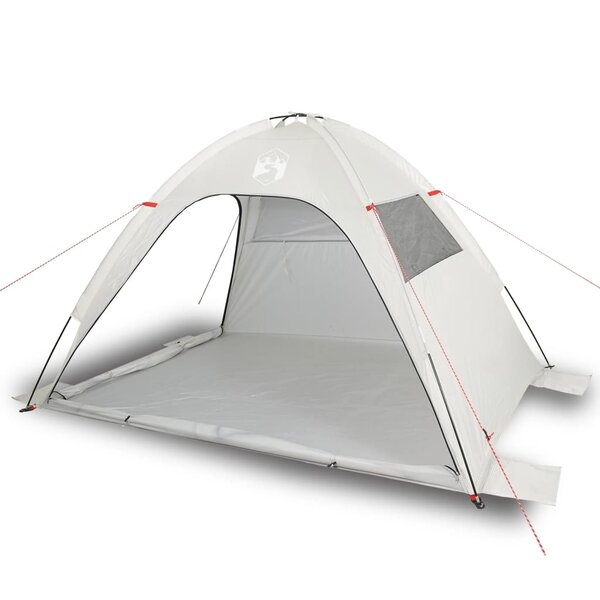 vidaXL Tente de plage gris imperméable