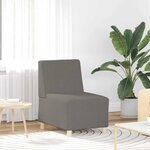 vidaXL Unité de Sofa Modulaire Sans Accoudoirs 2 Pièces Gris clair