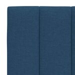 vidaXL Coussin de tête de lit bleu 200 cm tissu
