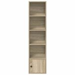vidaXL Bibliothèque chêne fumé 31x24x127 cm bois d'ingénierie