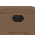 vidaXL Fauteuil inclinable Marron Tissu