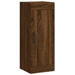 vidaXL Buffet haut Chêne marron 34 5x34x180 cm Bois d'ingénierie