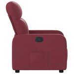 vidaXL Fauteuil inclinable Rouge bordeaux Tissu