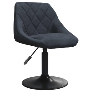 vidaXL Chaise de salle à manger Gris foncé Velours