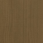 vidaXL Cadre de lit sans matelas marron miel bois massif 100x200 cm