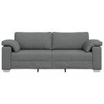 Canapé 3 places vidaXL Grise foncé 178 cm Tissu