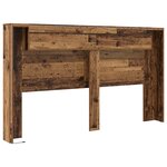 vidaXL Cabinet de Tête de Lit Bois ancien 180 x 17 x 104 5 cm