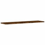 vidaXL Étagères murales 4 Pièces chêne fumé 80x20x1 5cm bois d'ingénierie