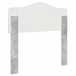 vidaXL Tête de lit avec tête de lit Gris béton 90 cm Bois d'ingénierie