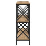 vidaXL Table console Chêne artisanal 100 x 28 x 80 5 cm